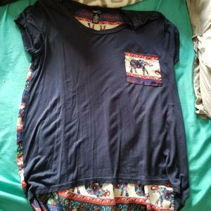 Elephant print tunic